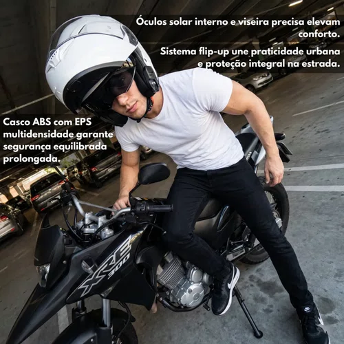 Capacete Articulado Norisk Force 2 Branco