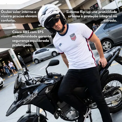 Capacete Articulado Norisk Force 2 Grand Prix USA