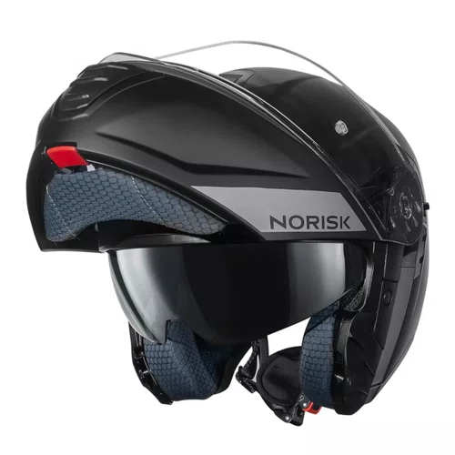 Capacete Articulado Norisk Vortex Monocolor Preto Fosco