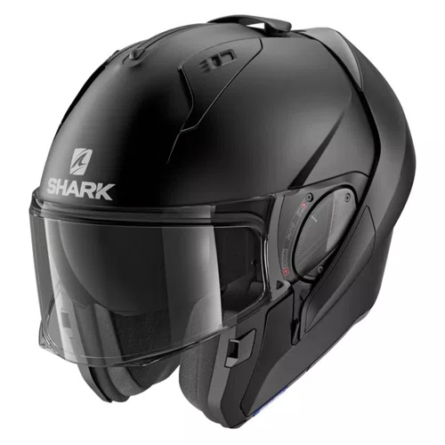 Capacete Articulado Shark Evo ES Blank Preto Fosco