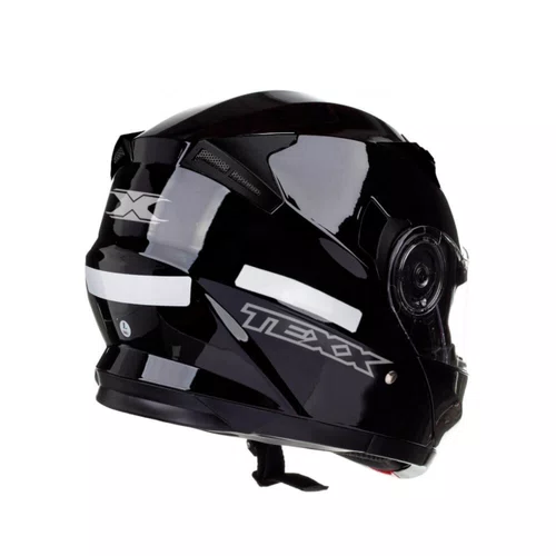 Capacete Articulado Texx Gladiator V3 Preto Brilho