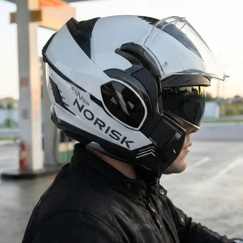Capacete Articulado Total Norisk Avenger Branco