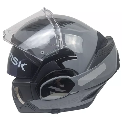 Capacete Articulado Total Norisk Avenger Nardo Cinza