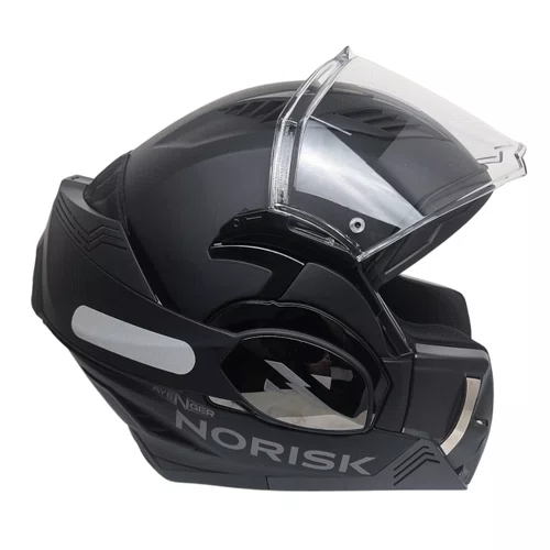 Capacete Articulado Total  Norisk Avenger Preto Fosco