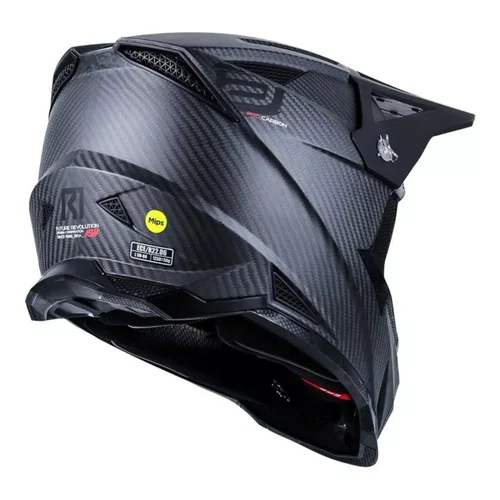 Capacete OffRoad Asw R1 MIPS Pro Carbon Blackout