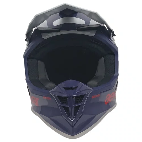 Capacete Asw Motocross R3 Essence Azul Cinza Vermelho Branco