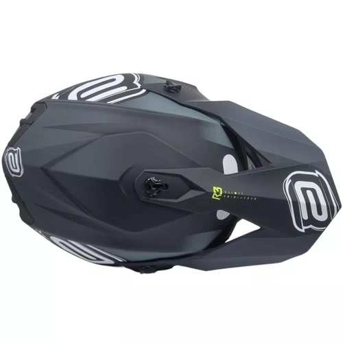 Capacete Asw Motocross R3 Essence Preto Cinza Amarelo