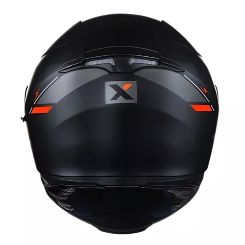 Capacete Fechado Asx Eagle SV Solid Preto Grafite Vermelho Fosco