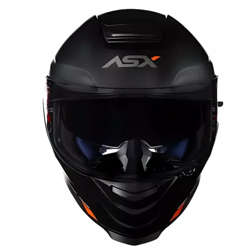 Capacete Fechado Asx Eagle SV Solid Preto Grafite Vermelho Fosco