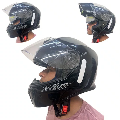 Capacete Axxis Gecko A1 Sv Preto Brilhante