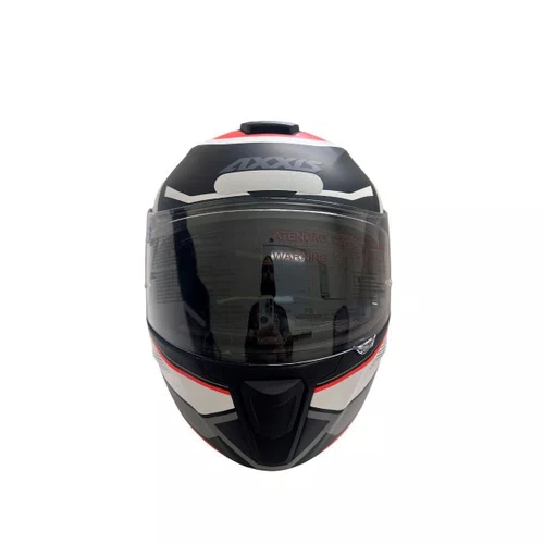 Capacete Articulado Axxis Gecko Capital B5 Sv Preto Branco Vermelho