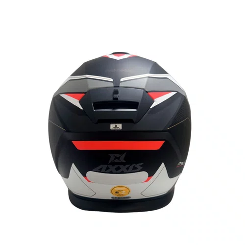 Capacete Articulado Axxis Gecko Capital B5 Sv Preto Branco Vermelho