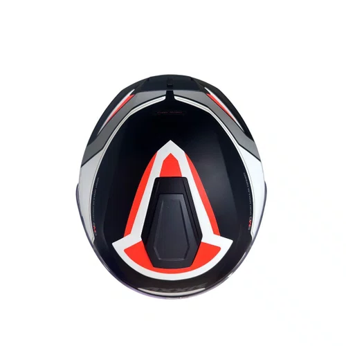 Capacete Articulado Axxis Gecko Capital B5 Sv Preto Branco Vermelho