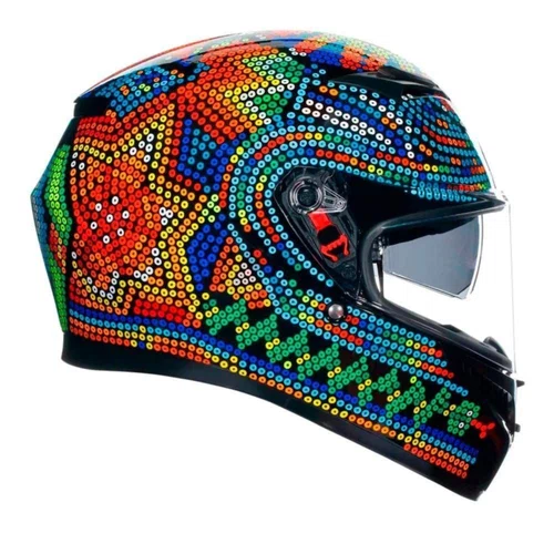 Capacete Fechado Agv K3 Rossi Winter Test 18 Com Pinlock Incluso