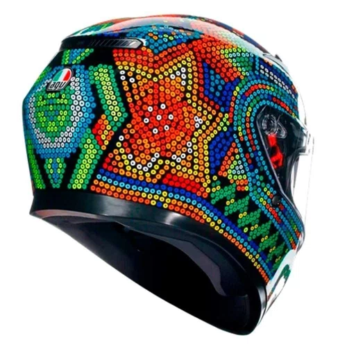 Capacete Fechado Agv K3 Rossi Winter Test 18 Com Pinlock Incluso