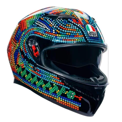 Capacete Fechado Agv K3 Rossi Winter Test 18 Com Pinlock Incluso