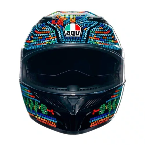 Capacete Fechado Agv K3 Rossi Winter Test 18 Com Pinlock Incluso