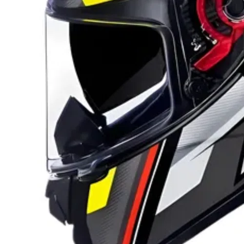 Capacete Fechado Asx Eagle SV Explorer Preto Grafite Amarelo Fosco