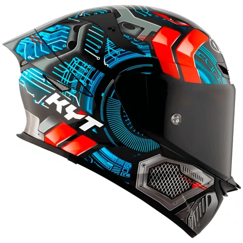 Capacete Fechado Kyt TT Revo Synchrotron Preto Azul