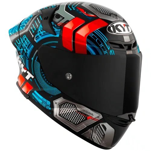 Capacete Fechado Kyt TT Revo Synchrotron Preto Azul