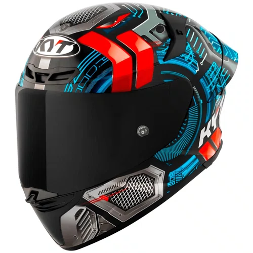 Capacete Fechado Kyt TT Revo Synchrotron Preto Azul