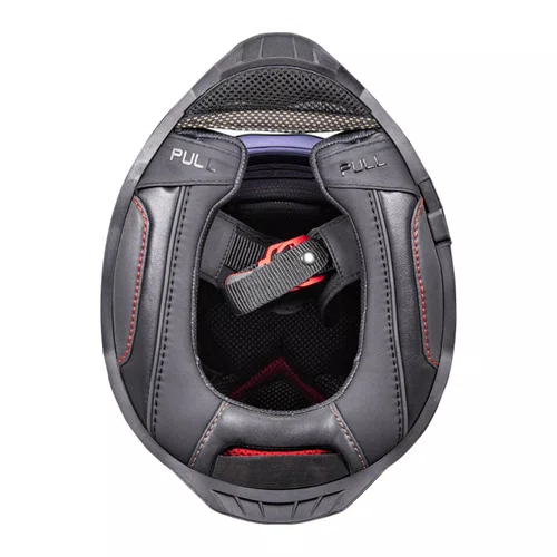 Capacete Fechado Ls2 FF807 Dragon Carbon Trax Azul Vermelho