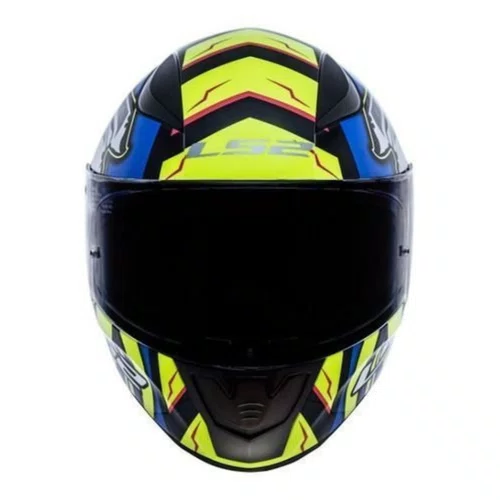 Capacete Fechado Ls2 Ff353 Alex Barros Amarelo Azul