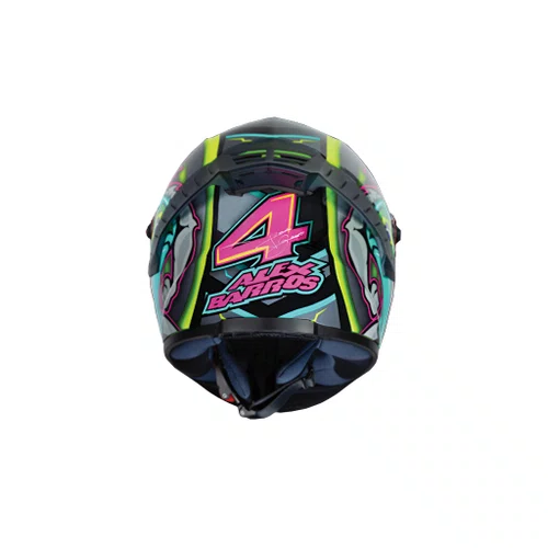 Capacete Fechado Ls2 Ff358 Classic Pro Alex Barros Titanium