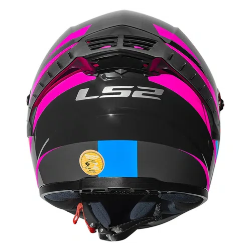 Capacete Fechado LS2 FF358 Pro Modok Preto Rosa