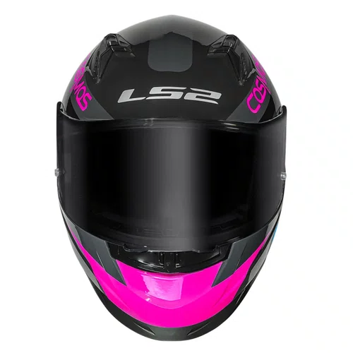 Capacete Fechado LS2 FF358 Pro Modok Preto Rosa