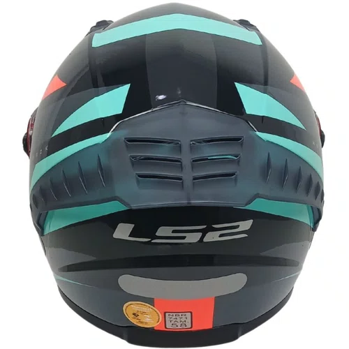 Capacete Fechado LS2 FF358 Pro Modok Verde Laranja