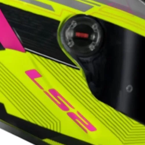 Capacete Fechado LS2 FF358 S Digital Preto Amarelo Original