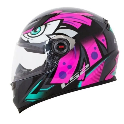 Capacete Fechado LS2 FF358 Tribal Fucsia Roxo