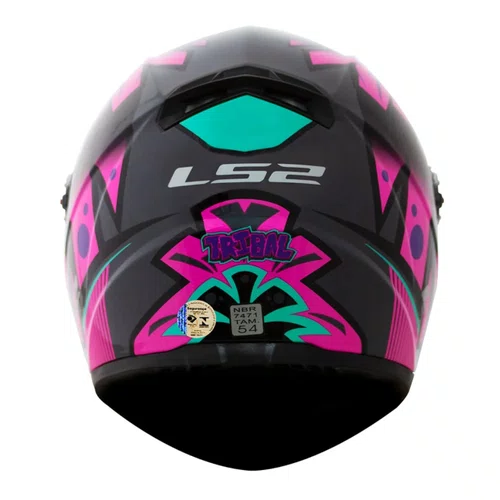 Capacete Fechado LS2 FF358 Tribal Fucsia Roxo