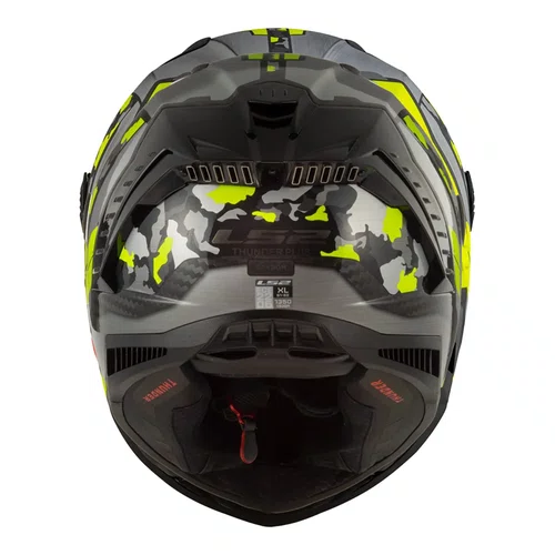 Capacete Fechado Ls2 Ff805 Space Cinza Amarelo Flour