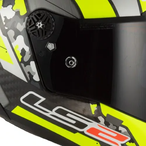 Capacete Fechado Ls2 Ff805 Space Cinza Amarelo Flour