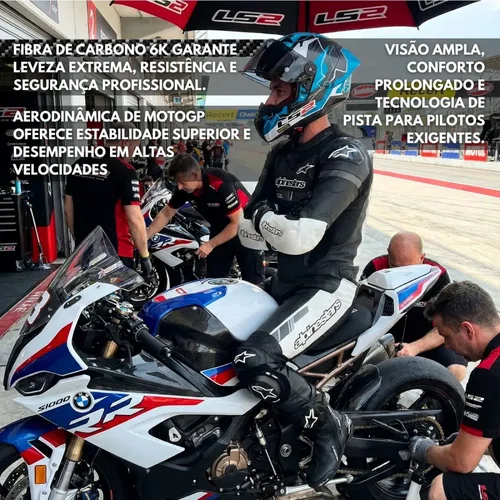 Capacete Fechado Ls2 Ff805 Thunder C GP Huertas Azul