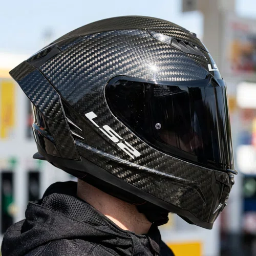 Capacete Fechado Ls2 FF807 Dragon Carbon Solid