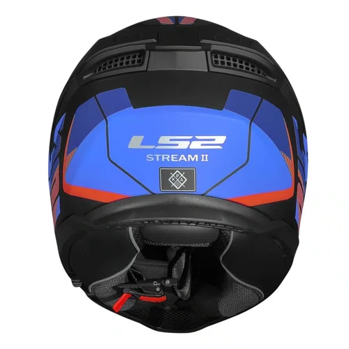 Capacete Fechado LS2 FF808 Stream 2 Road Titanium Fosco Vermelho