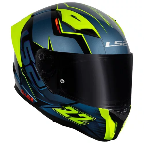 Capacete Fechado LS2 FF810 Vigo Limits Preto Azul