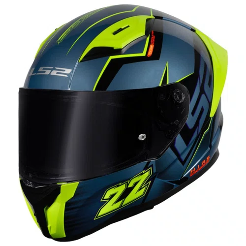 Capacete Fechado LS2 FF810 Vigo Limits Preto Azul