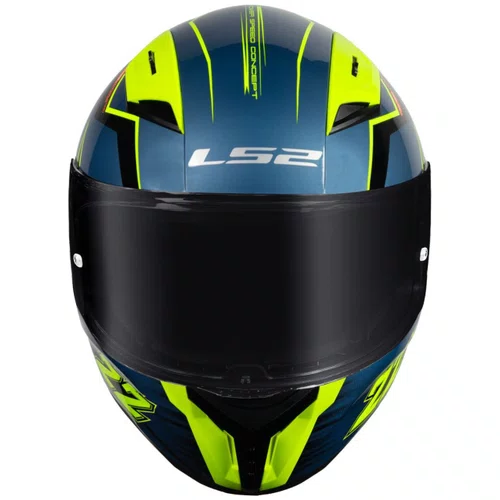 Capacete Fechado LS2 FF810 Vigo Limits Preto Azul