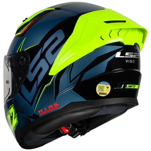Capacete Fechado LS2 FF810 Vigo Limits Preto Azul