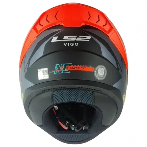 Capacete Fechado LS2 FF810 Vigo Limits Preto Titanium
