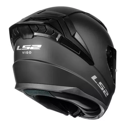 Capacete Fechado LS2 FF810 Vigo Monocolor Preto Fosco