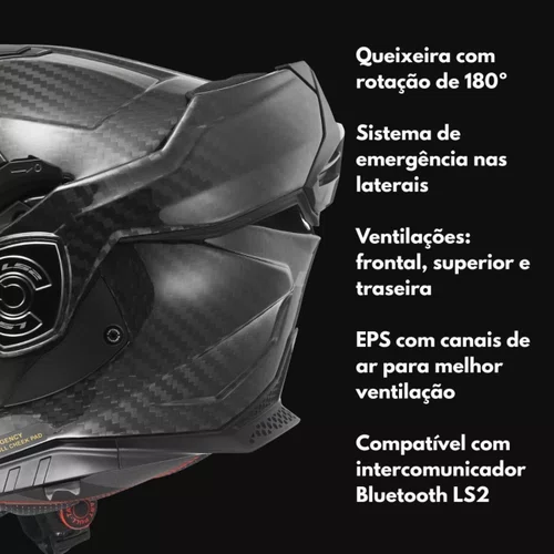 Capacete Fechado Ls2 Ff901 Advant X Carbon