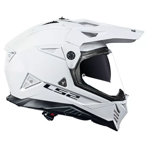 Capacete Fechado Ls2 MX702 Pioneer 2 Monocolor Branco