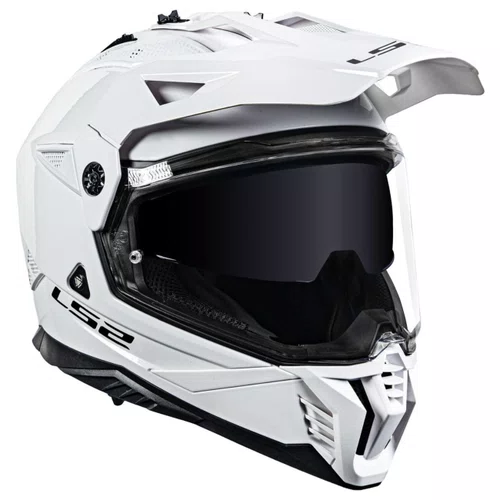 Capacete Fechado Ls2 MX702 Pioneer 2 Monocolor Branco