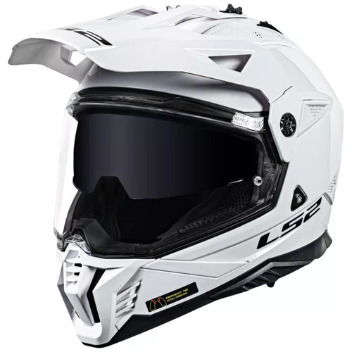 Capacete Fechado Ls2 MX702 Pioneer 2 Monocolor Branco