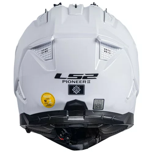 Capacete Fechado Ls2 MX702 Pioneer 2 Monocolor Branco